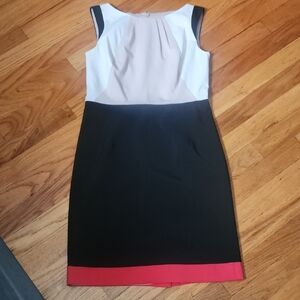 Ann Taylor Color Block Mini Dress 0P, EUC